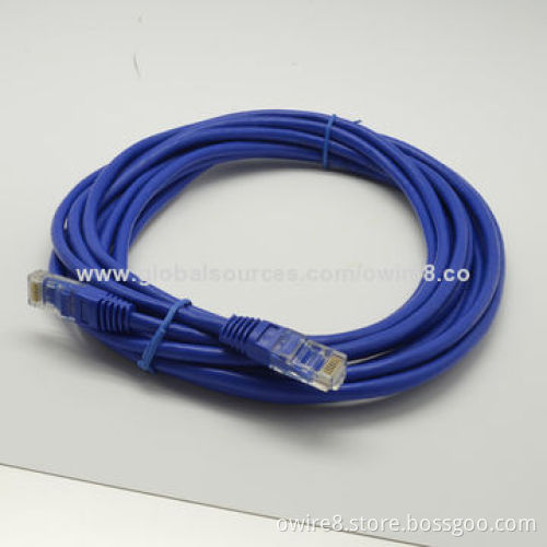 LAN cable Cat 5e UTP patch cord, CU, CCA, CCS